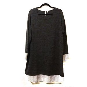 Tacera Gray knit dress